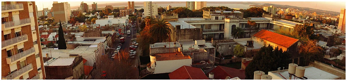 Wide view over the rooftops of Paraná, Entre Ríos